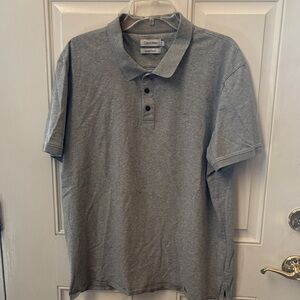 Calvin Klein Heather Gray Polo Shirt for Men